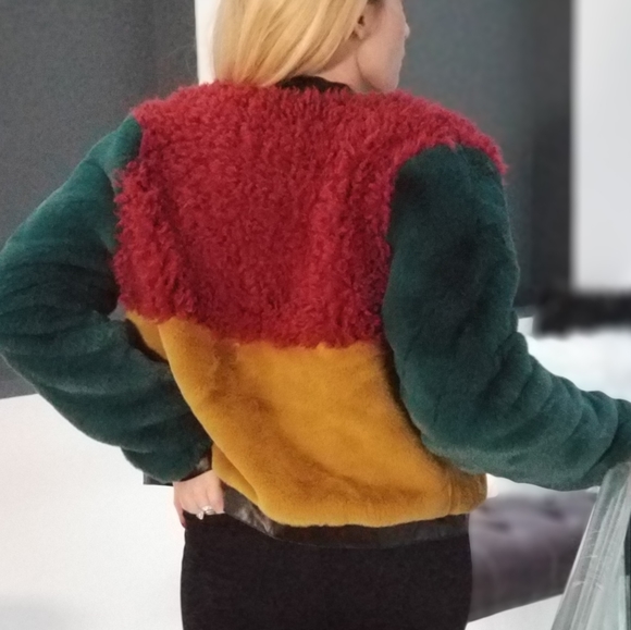 TRINITY Faux Fur Coat - LAST 1 - Picture 3 of 4